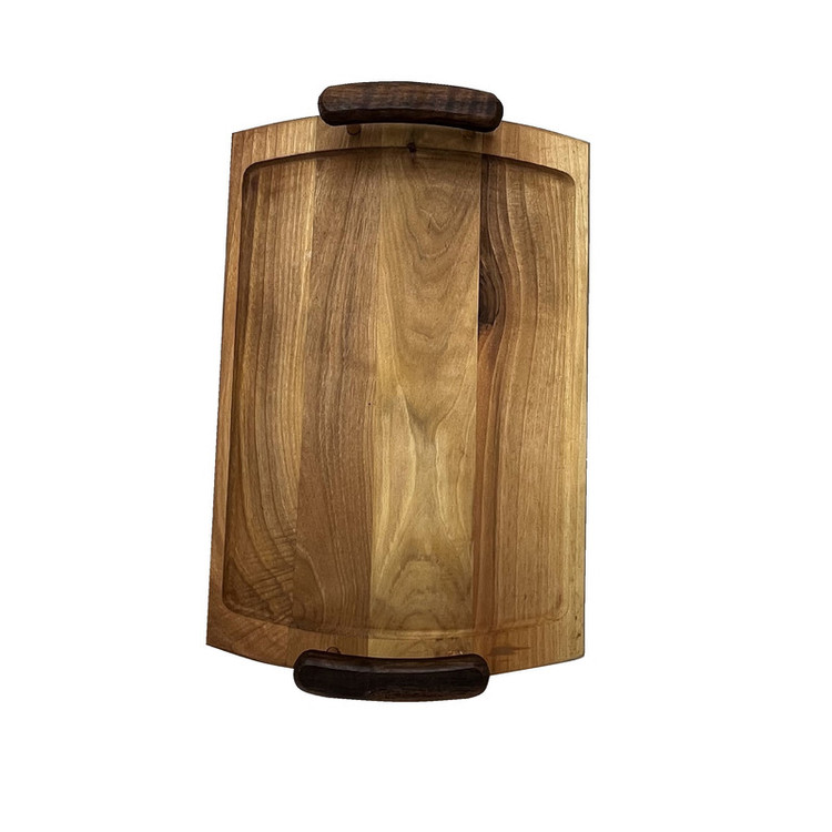سینی دسته دار مدل دسته چوبی سایز 42 * 27 سانتی متر